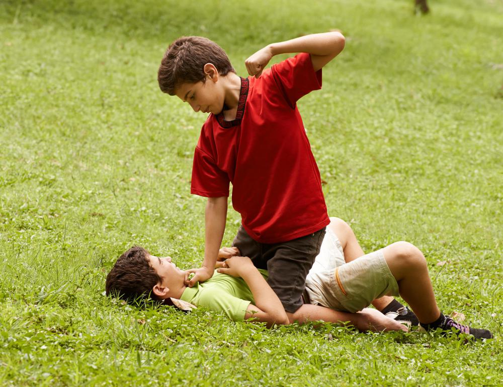 Children who are under emotional stress due to issues at home may act out through bullying others at school.