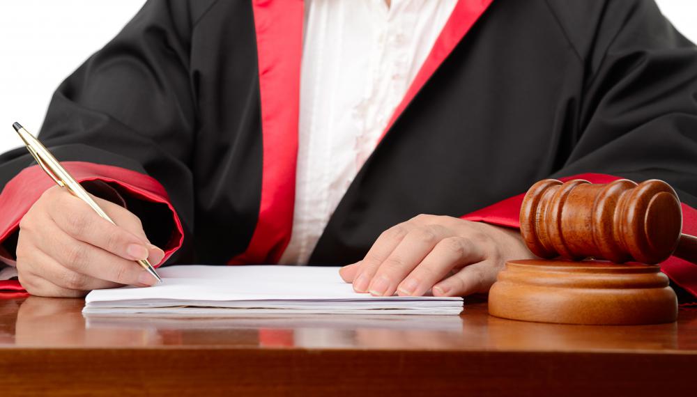 A judge must decide whether to issue a court order.