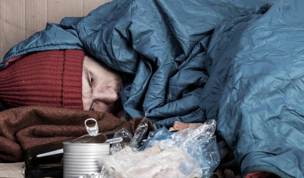 Social issues, such as homelessness, are more prevalent in areas dealing with urban blight.