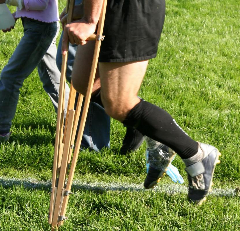 A sports injury may cause a partial disability while a person recovers.