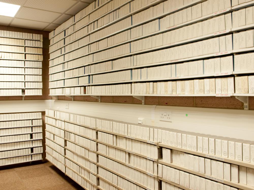 Some immigration records are stored in microfilm archives.
