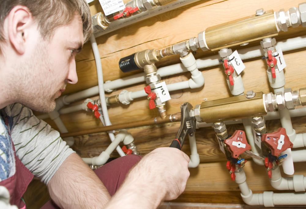 Plumbers and other tradesmen can place a construction lien on a property if they are not paid for their work.