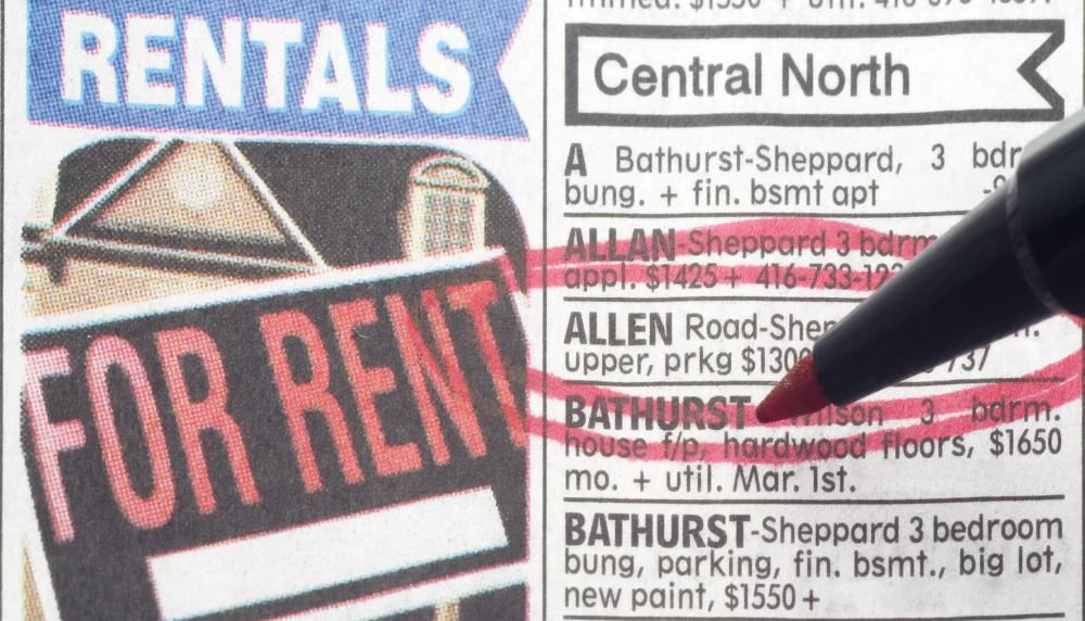 Real property may be sold through classified ads in local newspapers.