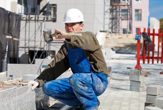 Subcontractors are often hired to work on construction sites.