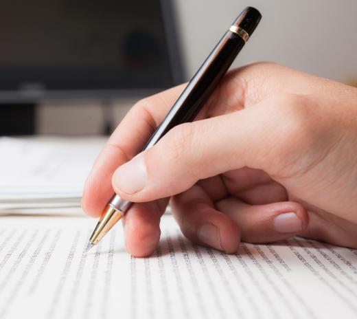 Handwriting analysts might be able to determine if part of a document was forged.
