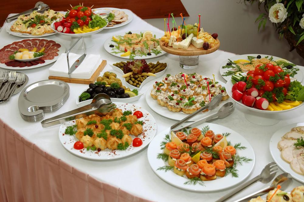 Event halls may establish a contract with food vendors to cater upcoming shows.