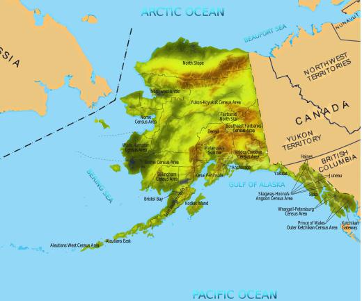 Much of the land in Alaska is held as public land.