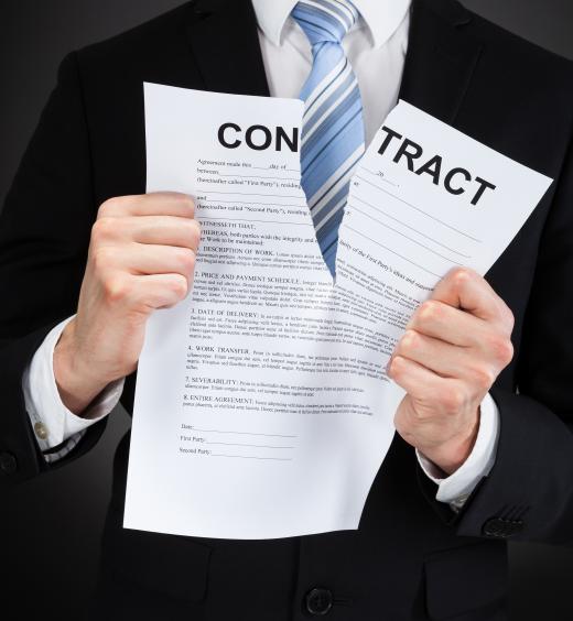 The breaking of a real estate contract will often result in a civil claims lawsuit.