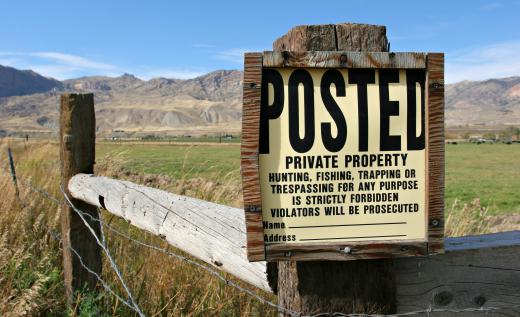 Trespassers enter other peoples' property without permission.