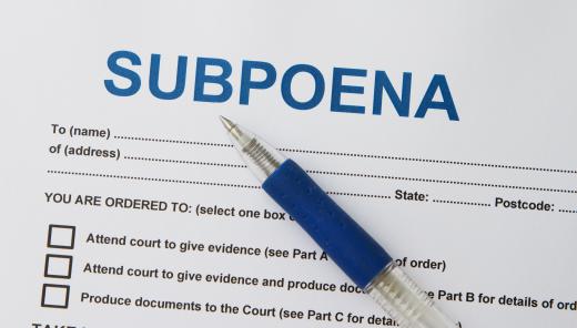 A subpoena can be used during the discovery process to compel a person to testify.