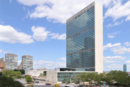 The United Nations, which is headquarted in New York City, is a major arbiter of international trade disputes.